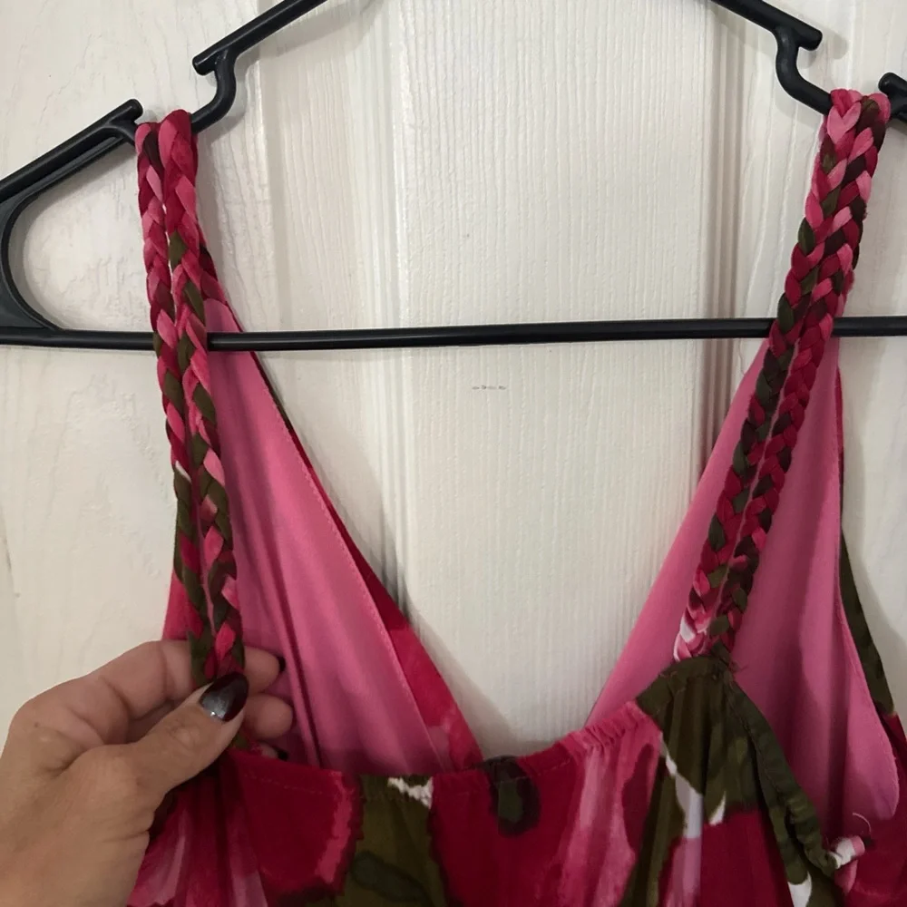 Just Love Pink and Red Halter Maxi Dress - Picture 5 of 5